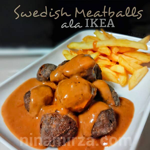 Resipi Western Food Meatballs Ala Ikea Senang Ringkas Cepat