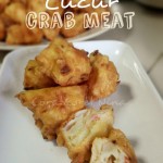 Cucur Crab Meat buat minum petang anak-anak. Simple dan senang…
