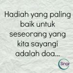 Doa yang terbaik untuk dia