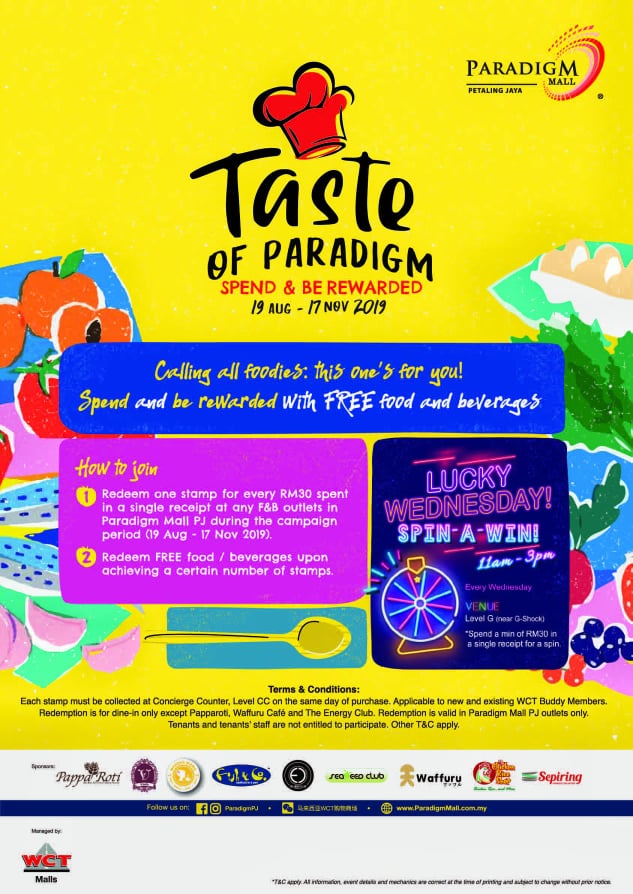 Taste Of Paradigm Mall Spend Be Reward