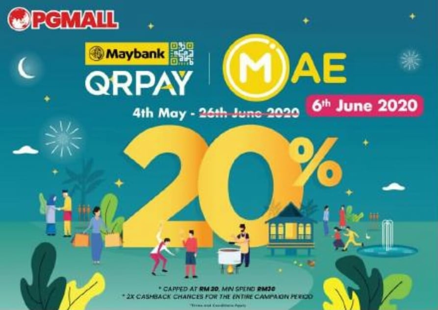 PG Mall 20% cashback Maybank QRPay