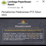 PT3 2022 dilaksanakan semula