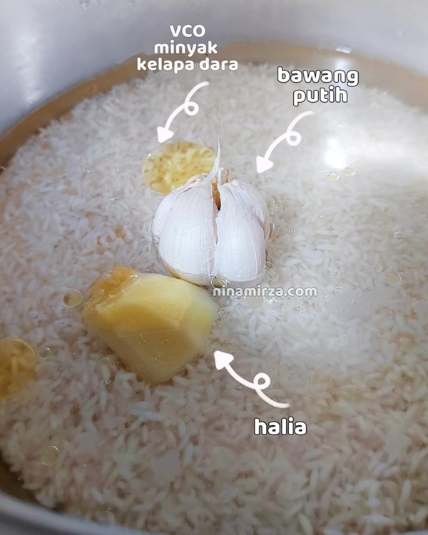 cara masak nasi sihat